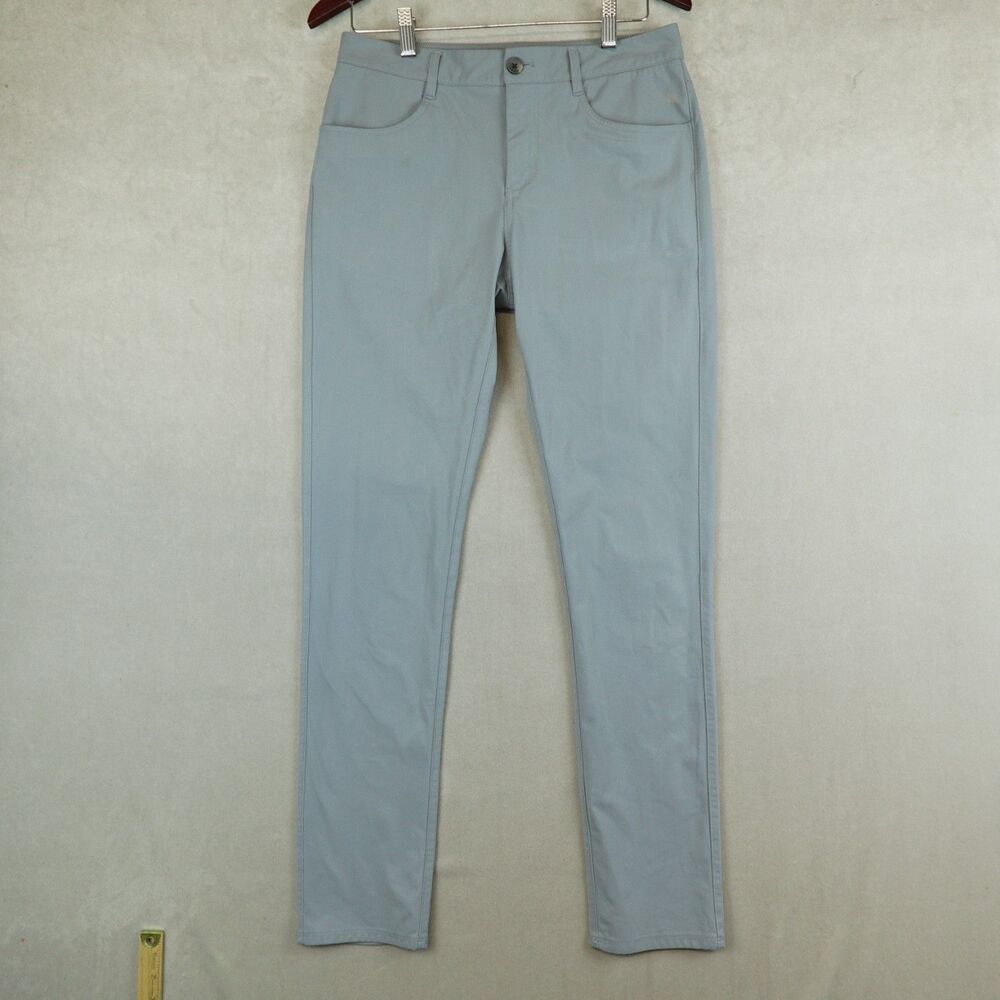 Vuori Meta Pant Mens 30x31 Gray Performance Golf Stretch Trousers V430 Slim